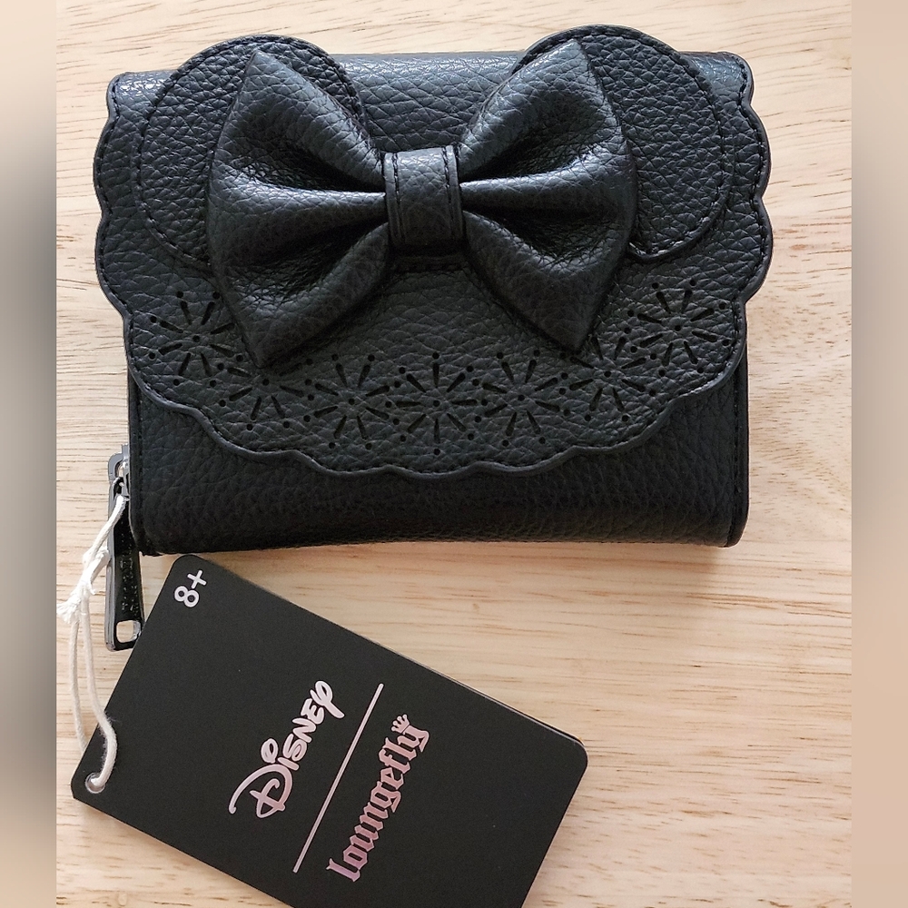 Disney Black Bow Accent Women's Wallet